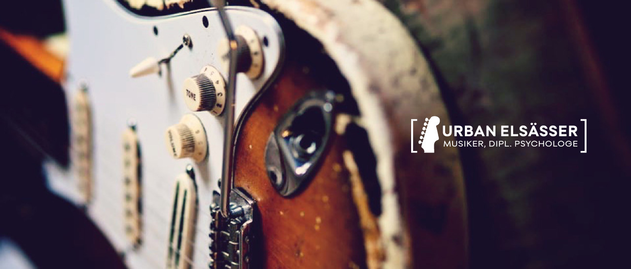 Urban Elsaesser, Musiker, Dipl. Psychologe, Header, Stratocaster
